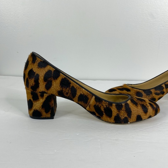 Talbots Calf Hair Leopard Print Pumps Sz. 6.5 - Picture 10 of 13